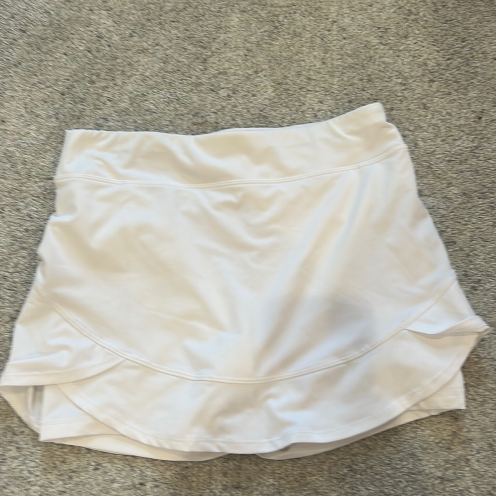 Layer 8  white mini skort girls XL